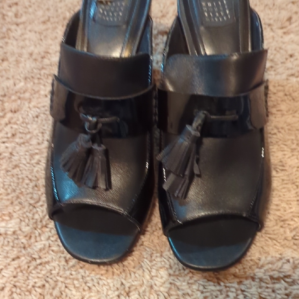 White House Black Market Black Mules & Clogs